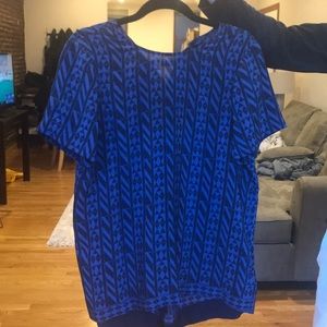 Madewell geometric pattern top